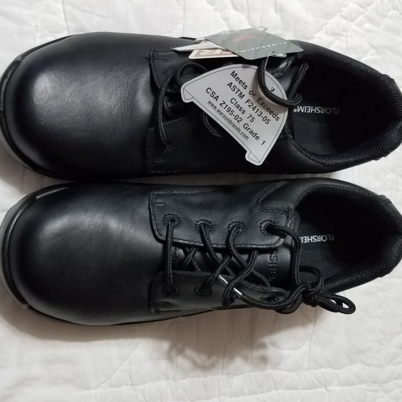 Men's Florsheim FS2716 ESD  Rated black leather composite toe work shoe … - Picture 2 of 14